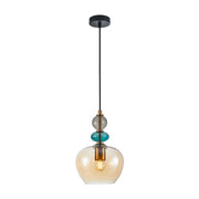 Lampada a sospensione BUSCO vetro multicolor E27 40W