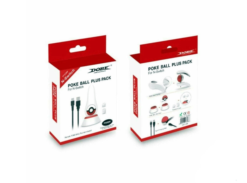 POKEMON Pokeball PLUS 4 in 1 Kit accessori Stand impugnatura Cavo Type-C Nintendo Switch