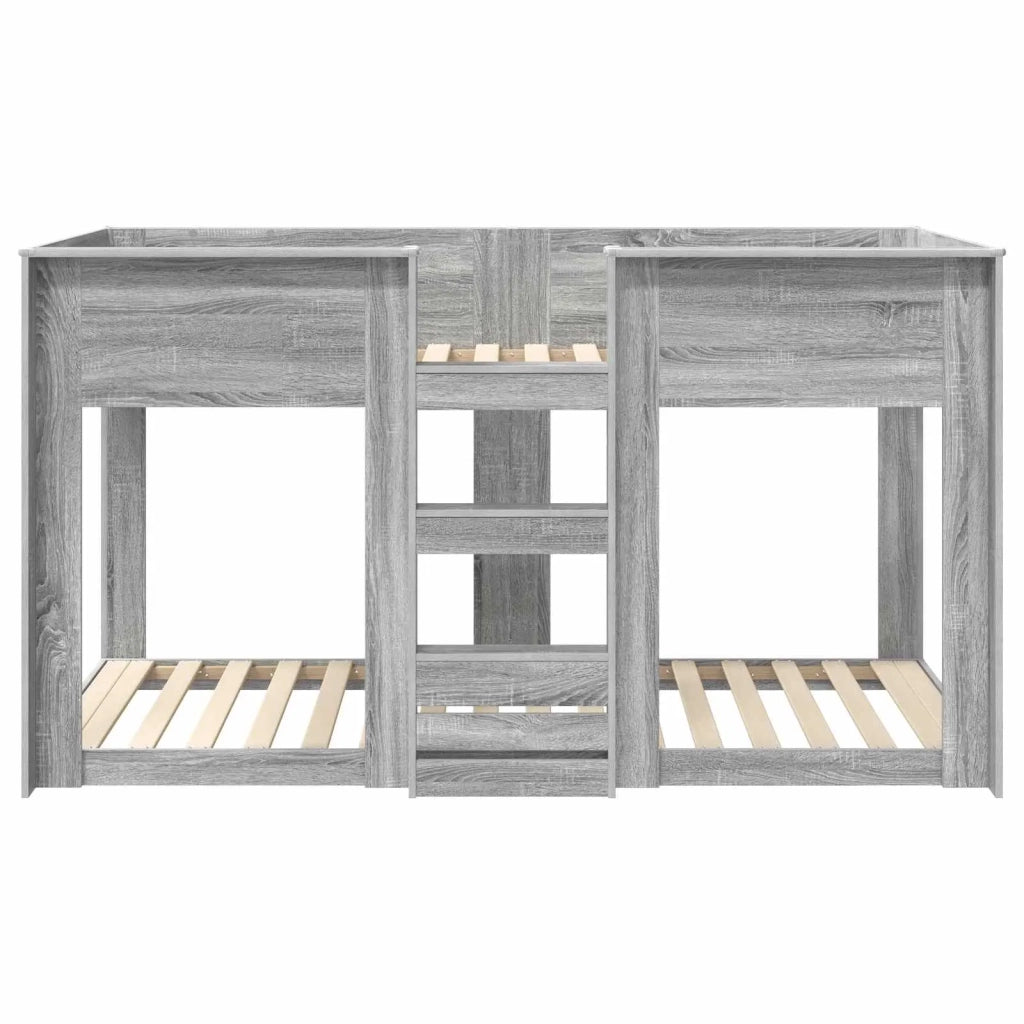 Letto a Castello per Bambini Grigio Sonoma 100 x 200 cm