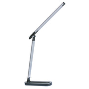 Lampada da scrivania LED Madera Polux nera/argento 4000K USB