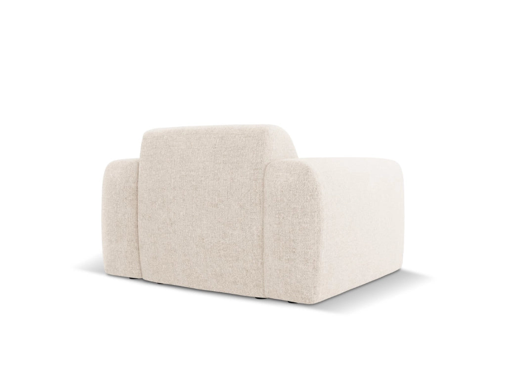 Cosmopolitan Design - Poltrona "Nolio" 2 posti in ciniglia beige chiaro 