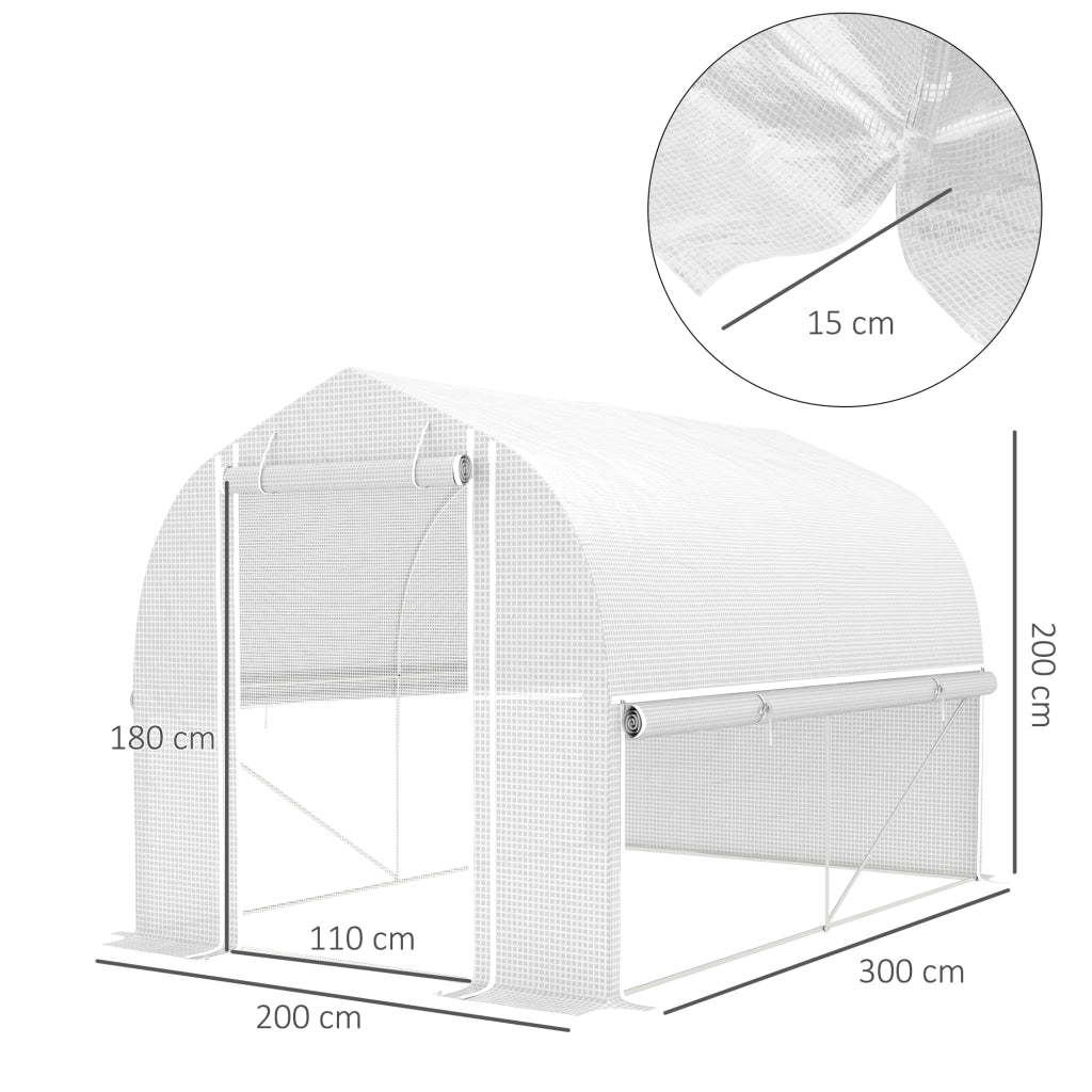 Serra da giardino ¨C Minimal ¨C Bianco 3x2x2 m