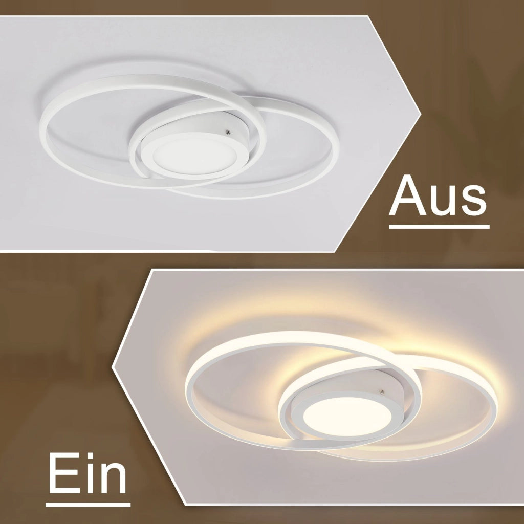 ZMH Lampada da soffitto LED 48W dimmerabile telecomando per interni