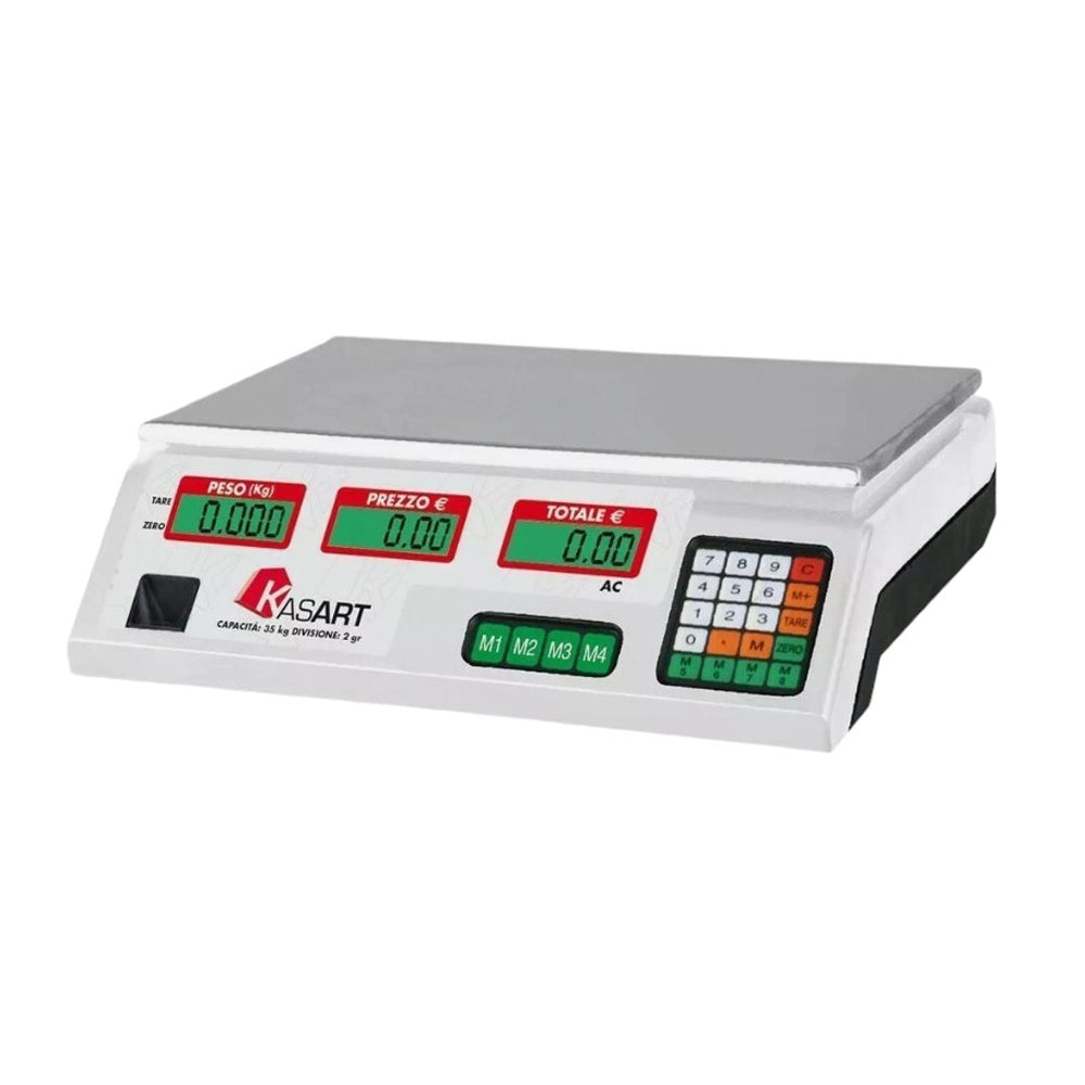 BILANCIA LCD ELETTRONICA 35Kg DIGITALE DIVISIONE 2gr CON BATTERIA RICARICABILE KASART