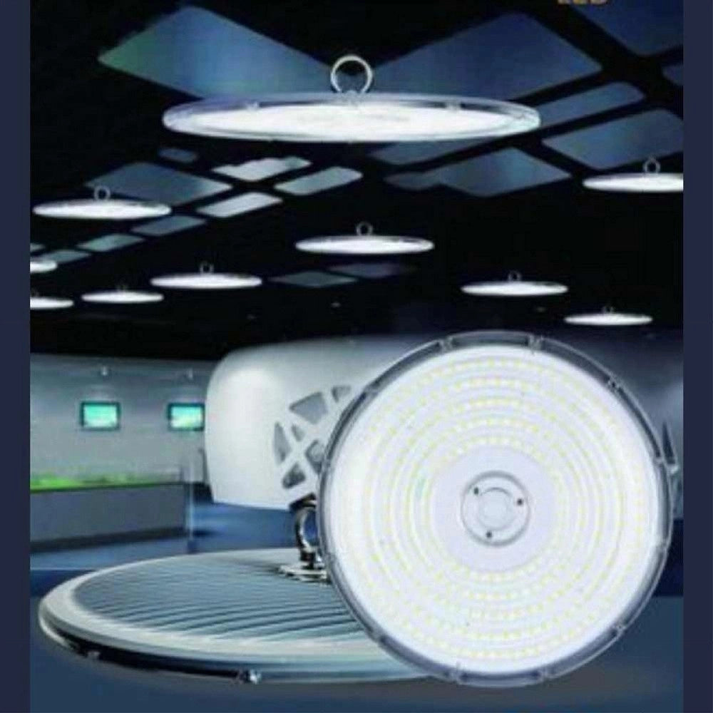 Trade Shop - Faro Led Slim Industriale 200w Ufo Lampada Riflettore Ip65 Luce Fredda He02-200w -