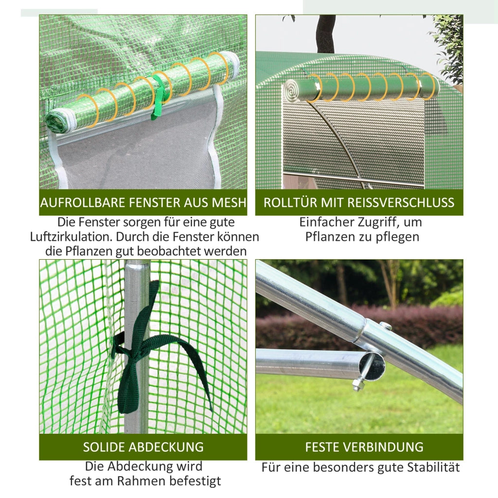 Serra da giardino ¨C zephmum ¨C verde, 6x3x2 m