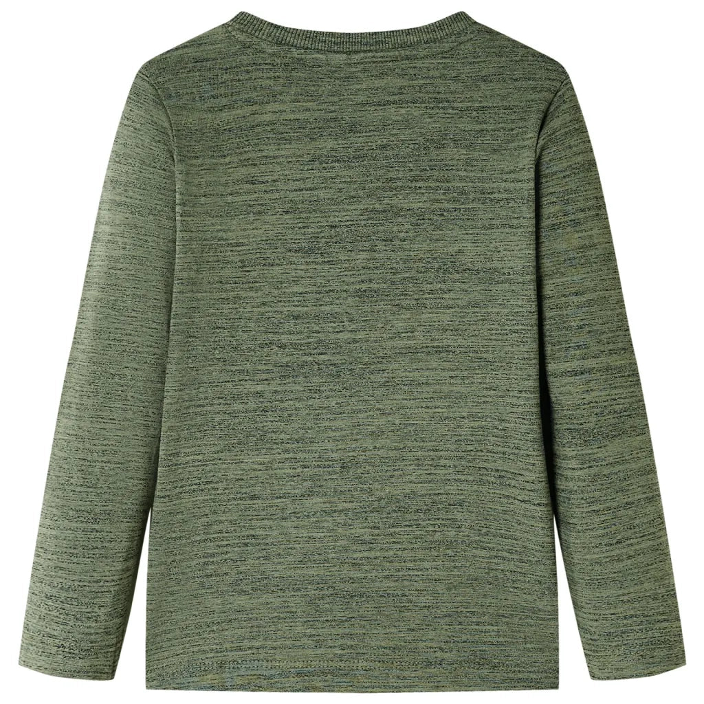 Maglietta per Bambini Maniche Lunghe Cachi M¨¦lange 104