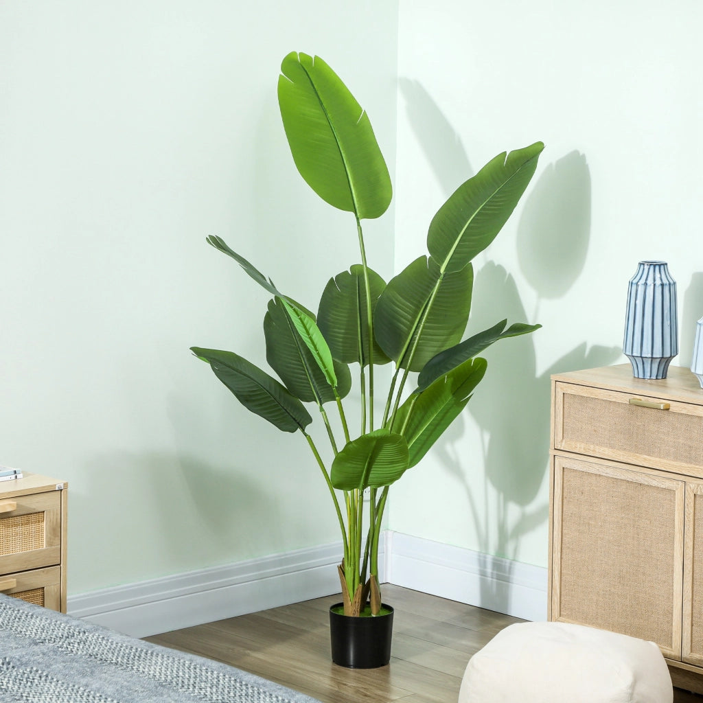 Pianta artificiale da interno 160 cm ¨C Xylo ¨C verde con vaso in plastica