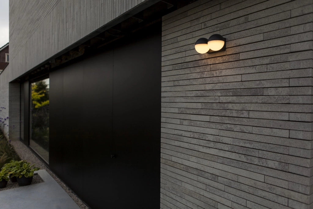 Applique esterna LOOMA LED doppia sfera IP54 Lutec