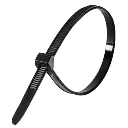FASCETTA DI CABLAGGIO 2,5x140 mm - Nera - 100 pezzi- IDEAL STAR