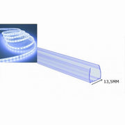 Trade Shop - Profilo Plastica 1mt Senza Copertura Per Strip Led Da 13.5mm Ps-13.5mm -