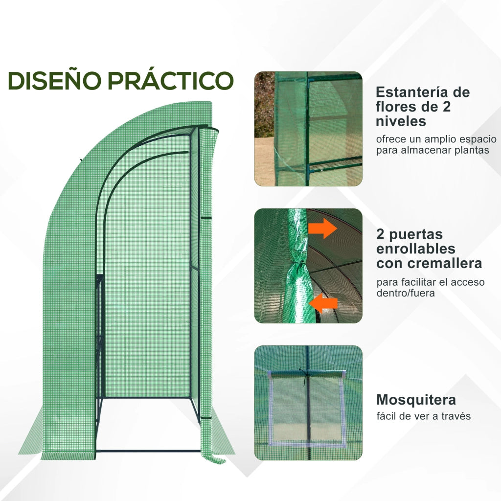 Serra da Giardino ¨C Minimal ¨C Verde 200x100x215 cm