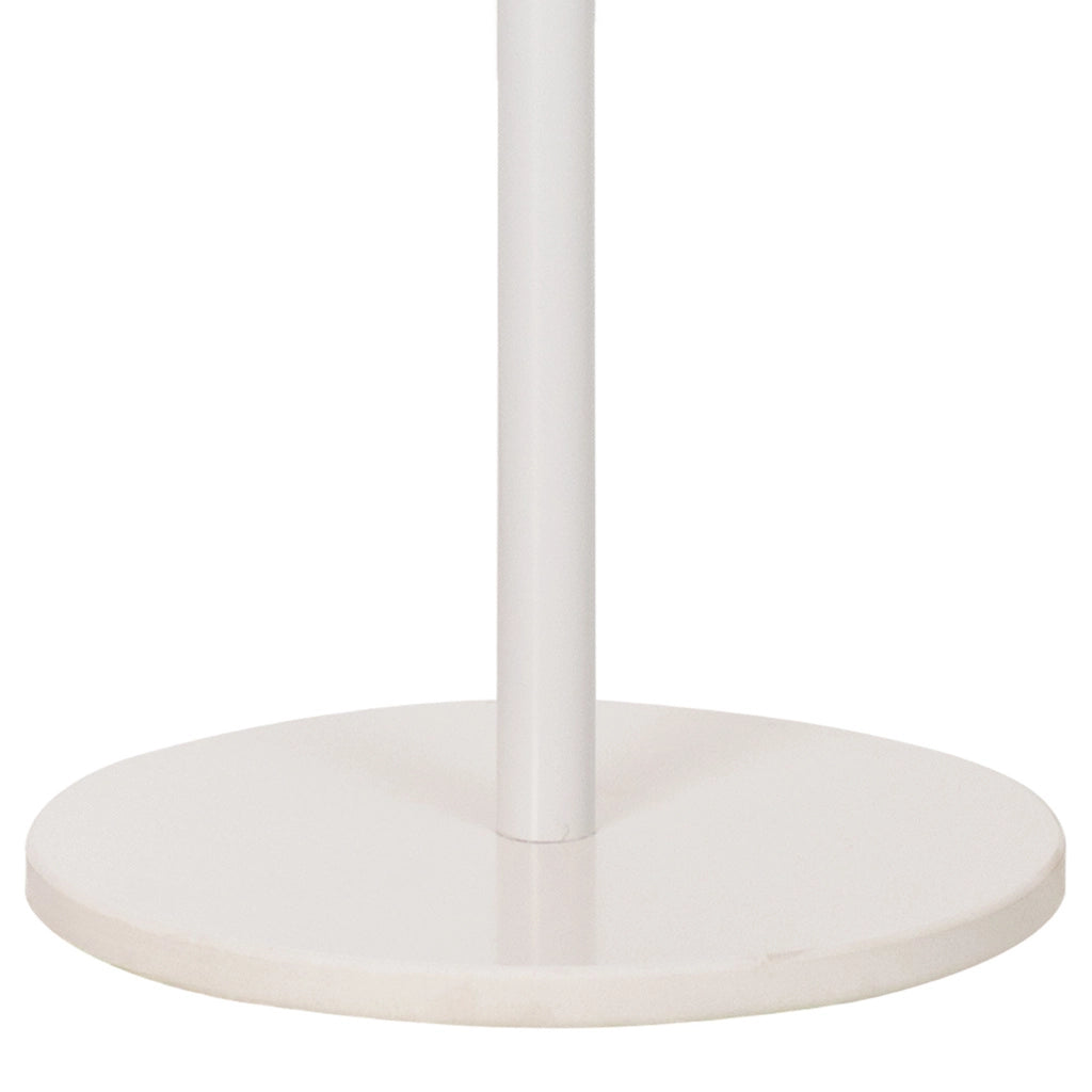 Perchero de metal y madera blanco 175h cm