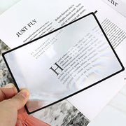 Vergrootglas 3x (300%) per anziani - Ideale per la lettura di piccoli testi e carte (2 pezzi, 10,5 x 7 cm)