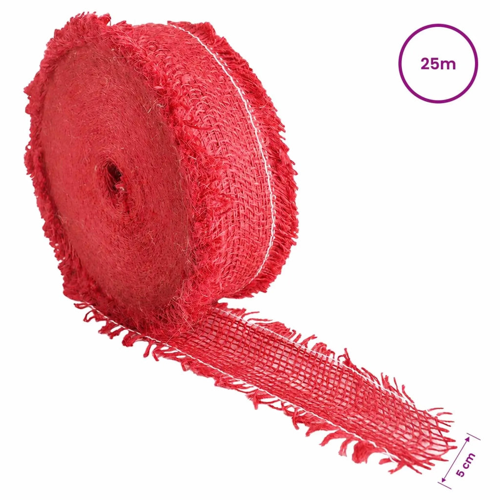 Rotolo di Juta Rosso 5 x 2500 cm 42012033