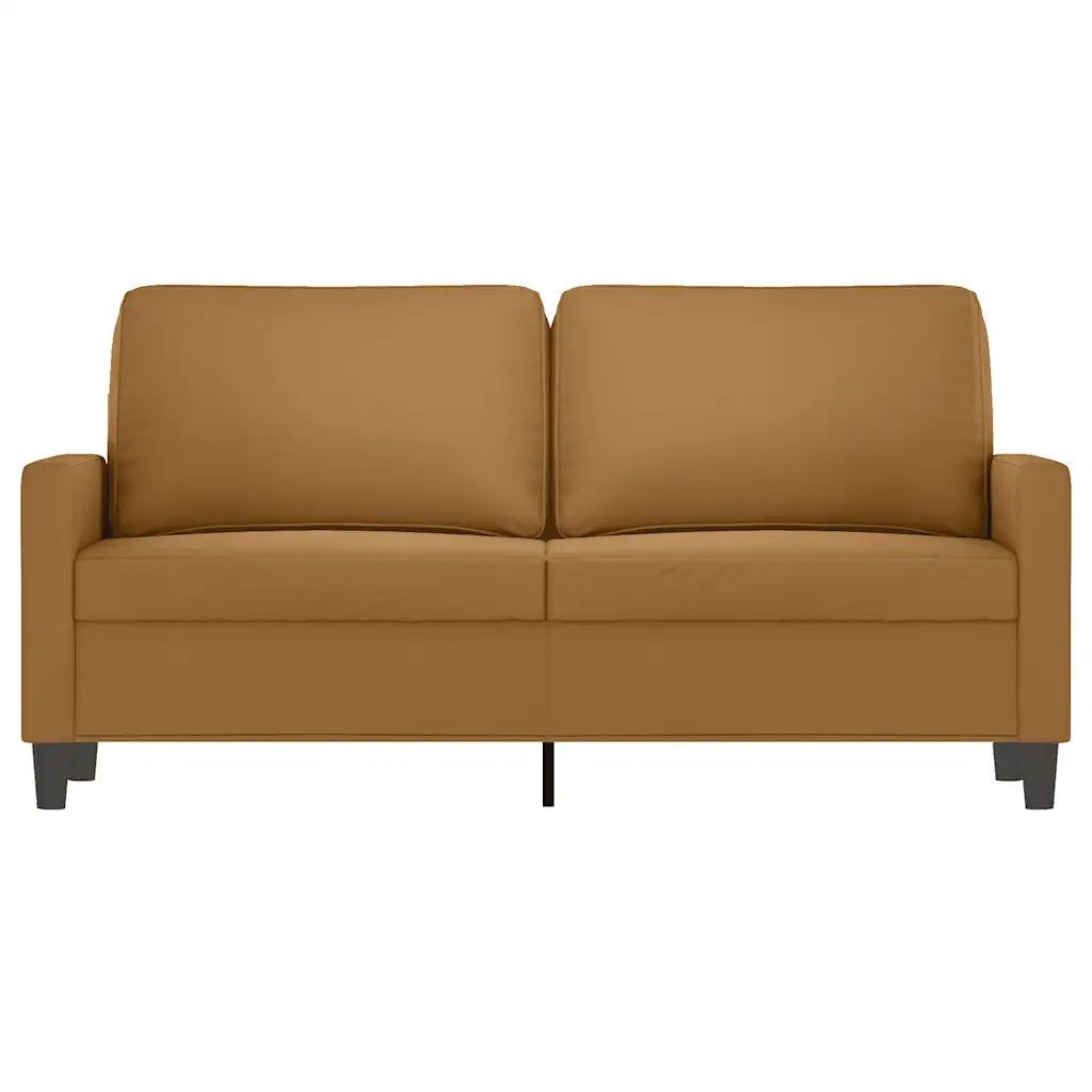 Divano a 2 Posti-Sofa 2 Posti Marrone 140 cm in Velluto 731904