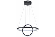 Lampada a sospensione moderna nera Gravity LED 36W Reality