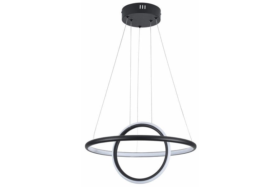 Lampada a sospensione moderna nera Gravity LED 36W Reality