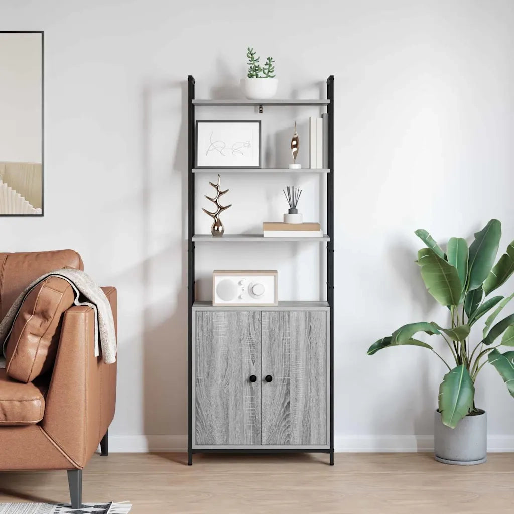 Armadio per Libri Grigio Sonoma 60 x 24 x 161 cm 883859