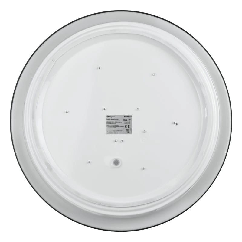 Plafoniera bagno LED rotonda nera 18W IP44 35cm DPM