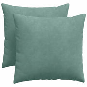 Cuscini da Divano 2 pz | Cuscini per sedie Verde Mare 50 x 50 cm Tessuto in Cords
