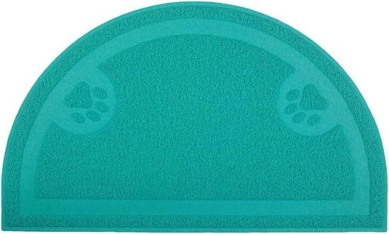 Pavimento per gatti Mattoncino per gatti Mattoncino per porte Pavimento semicircolare 60x36cm - Turquesa