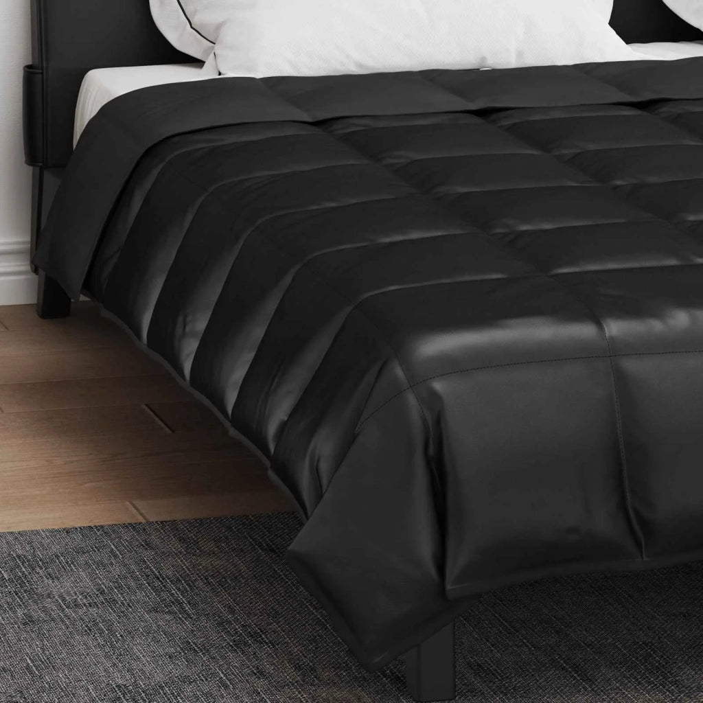 Piumone Completo Annuale Nero 200 x 200 cm Satin e Micropile 42025815