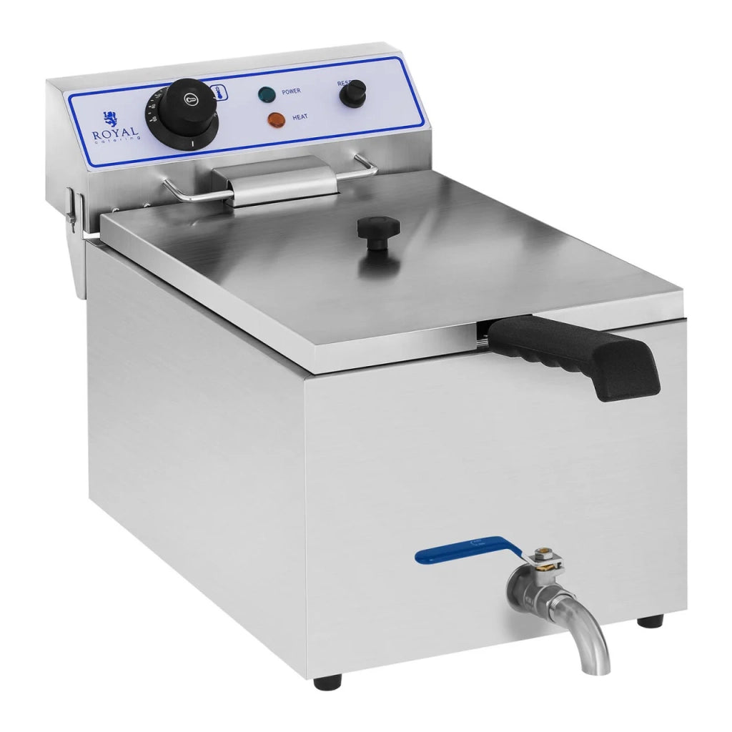 Friggitrice elettrica professionale per ristoranti 1 x 17 litri adatta per pesce 14_0001778