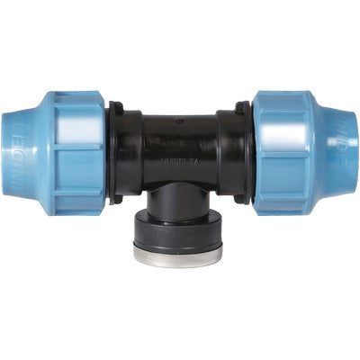 TEE A COMPRESSIONE FILETTO FEMMINA PN16 UNIDELTA - MM 20X1/2F- 5 pezzi