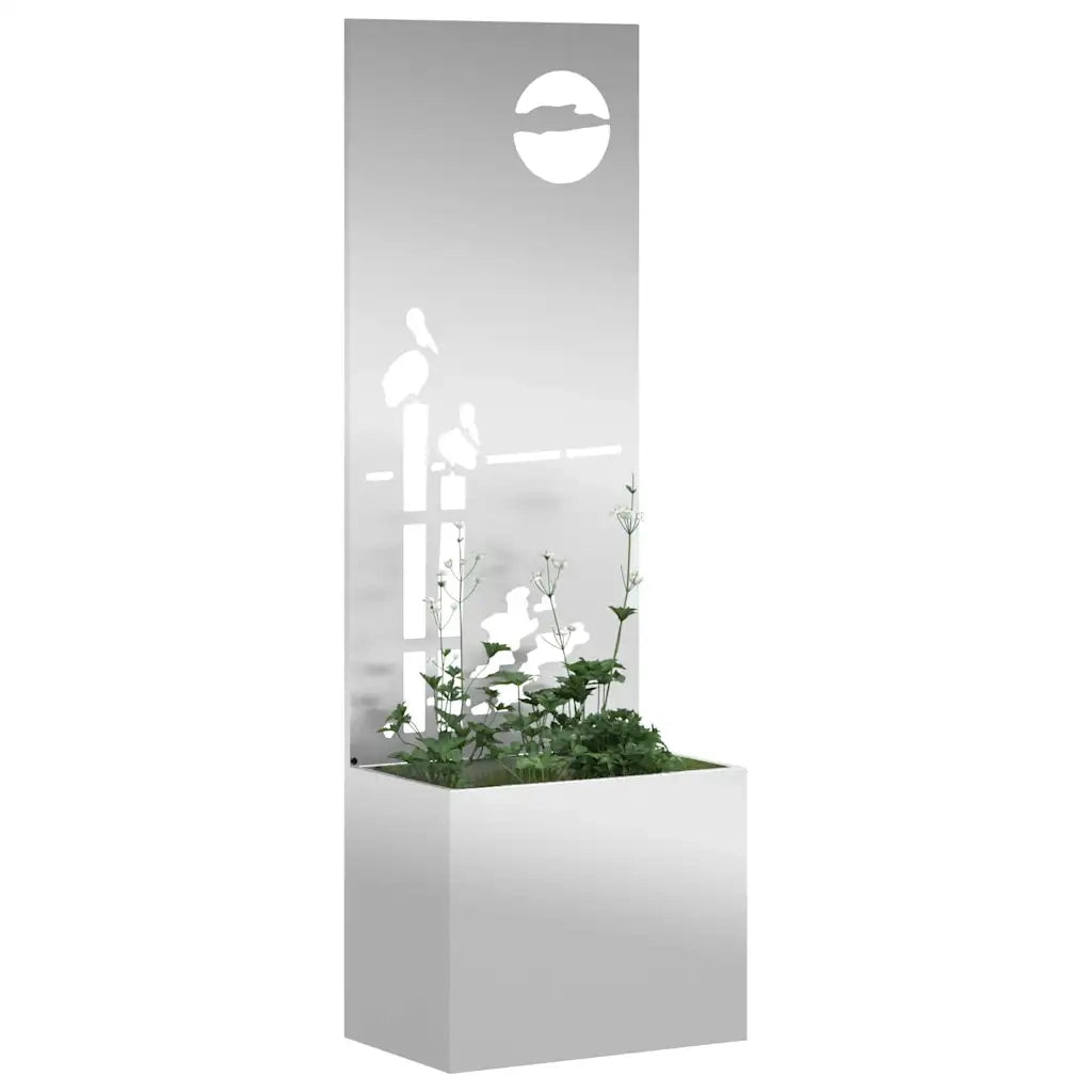 Schermo per privacy in giardino Argento 50 x 32 x 150 cm 876474