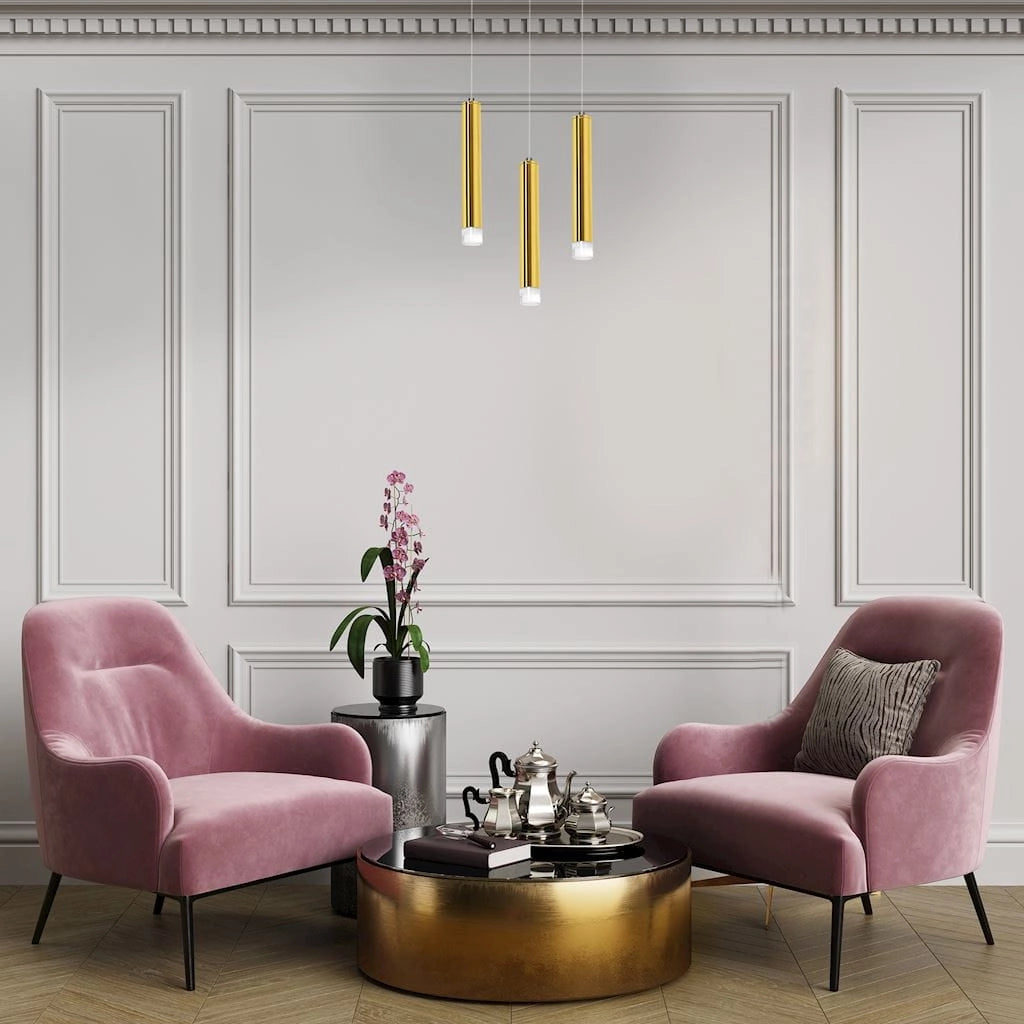 Lampada a sospensione Milagro Goldie LED 5W oro Ø10