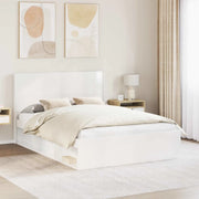 Testiera Letto Bianco Lucido Legno ingegnerizzato 889599