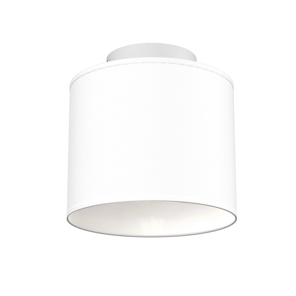 Lampada da soffitto Arden 1xE27 bianca tessuto Luminex