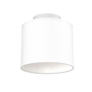 Lampada da soffitto Arden 1xE27 bianca tessuto Luminex