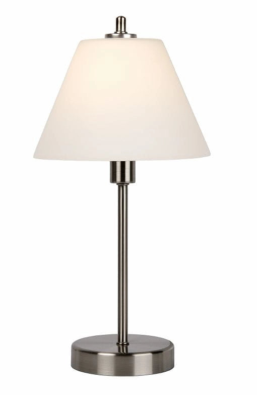 Lampada da tavolo Lucide Touch E14 60W cromo bianco