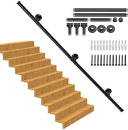 Leva perimetrale industriale per parete - stile vintage - 1,5 m - nero