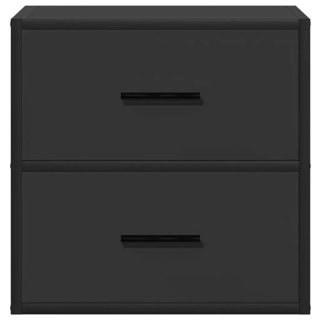 Comodino a Muro Nero 40x31x39,5 cm 848724