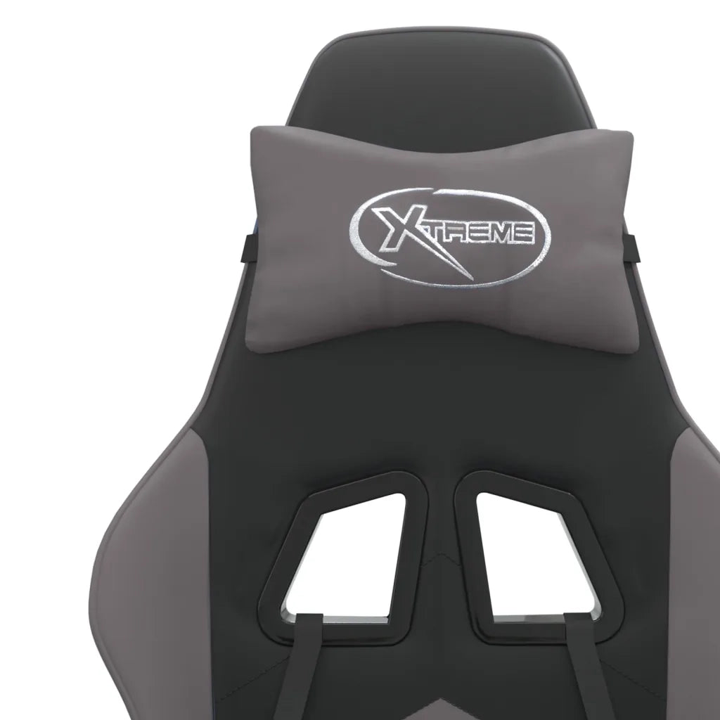 Sedia da Gaming Nera e Grigia in Similpelle 3143894