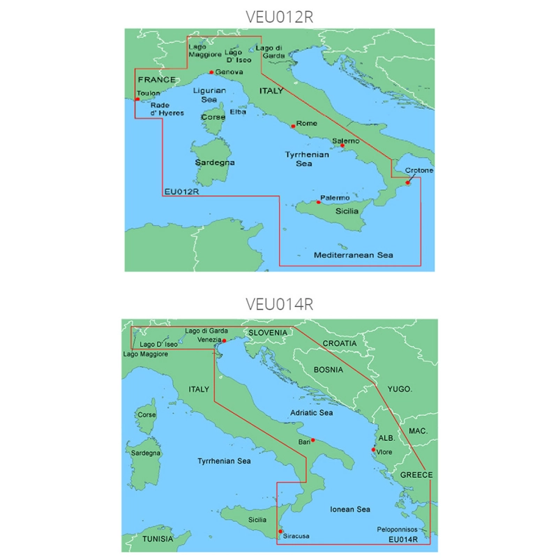 CARTOGRAFIA REGULAR MAR TIRRENO REGULAR VEU012R TYRRHENIAN SEA