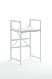 Mobile lavatrice in metallo "Junior" - 70 x 60 x 116 cm - Bianco