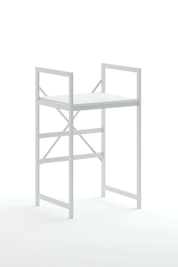 Mobile lavatrice in metallo "Junior" - 70 x 60 x 116 cm - Bianco
