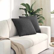 Cuscini da Divano 2 pz-Set di 2 Cuscini per Sofa Grigio scuro 50 x 50 cm 452352
