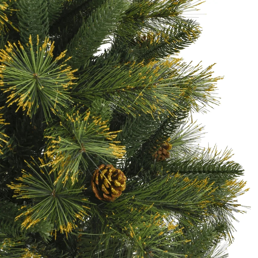 Albero di Natale Artificiale Incernierato con Pigne 150 cm 357701