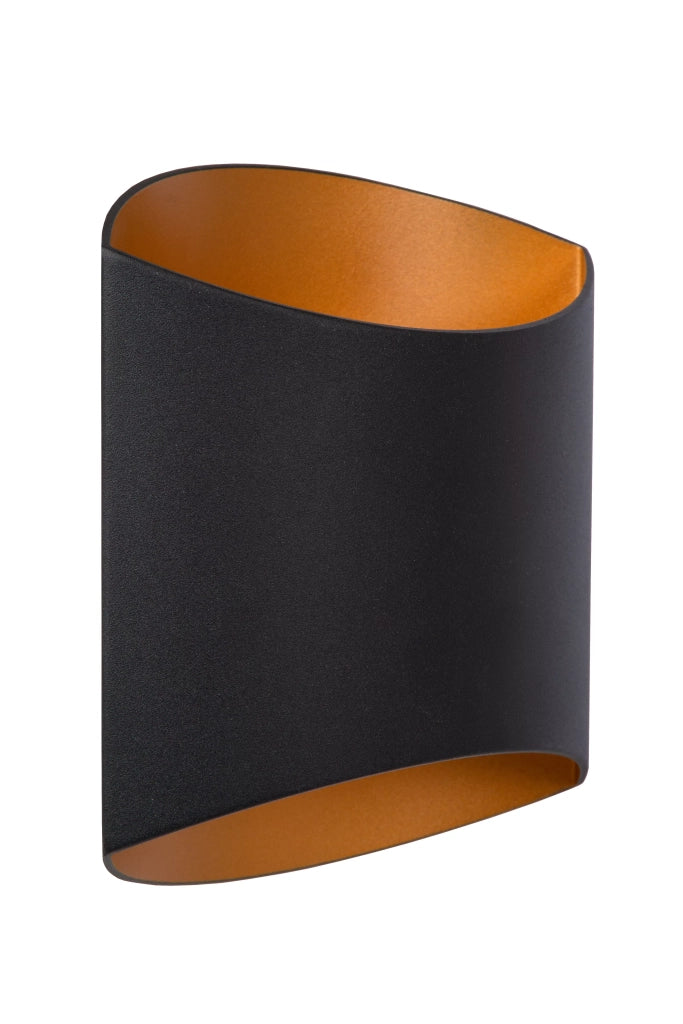 Applique semicircolare nera Diletta 1xG9 40W Lucide
