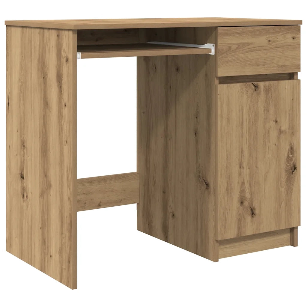 Scrivania Rovere Artigianale 86x49x76 cm in Legno Multistrato 861831