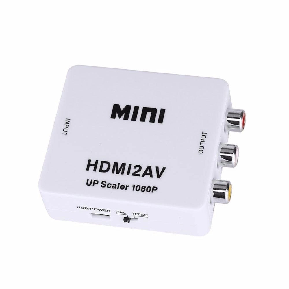 Trade Shop - Mini Convertitore Adattatore Video Audio Da Hdmi Av Rca Hdmi2av 1080p -