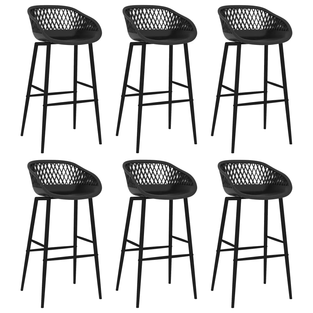 Set da Bar 7 pz Bianco e Nero 3057445