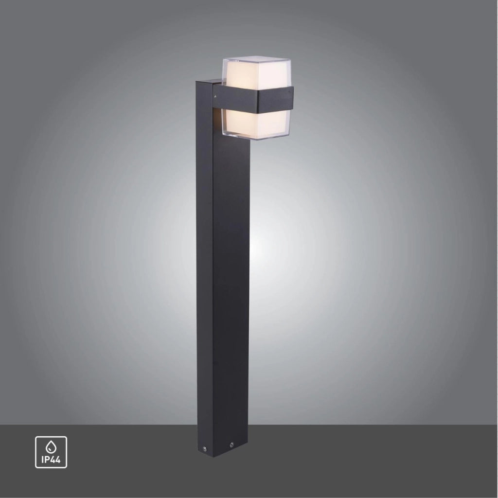 Paletto da giardino moderno LED 8W 3000K antracite