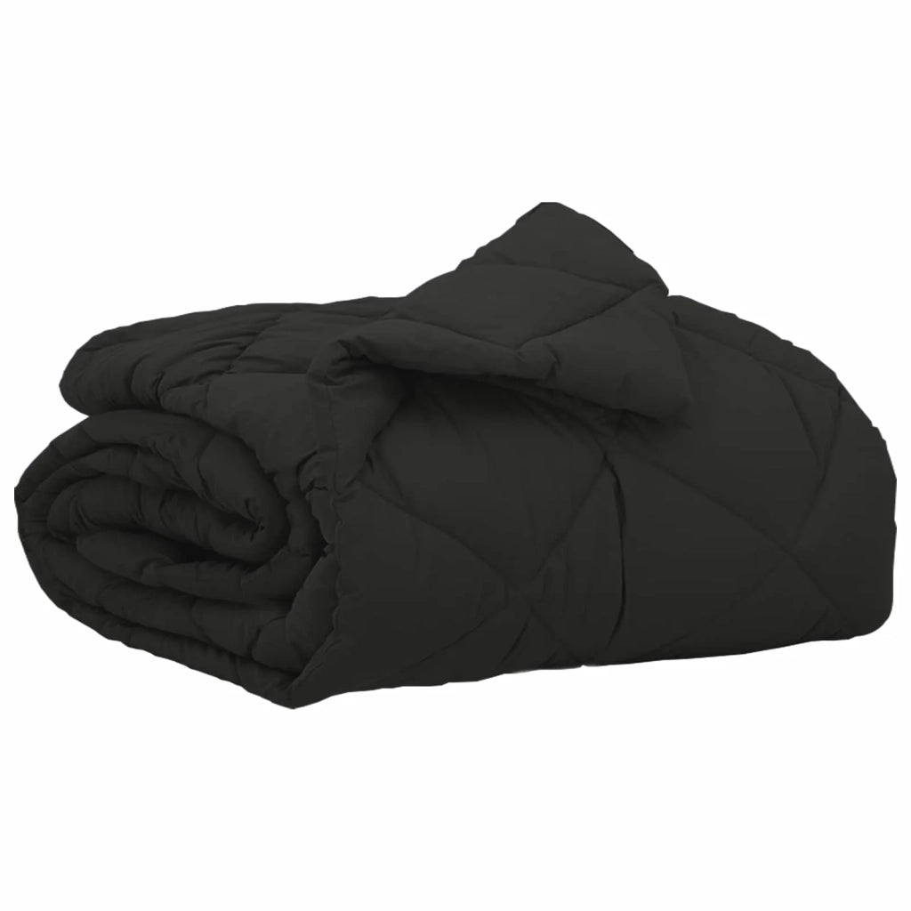 Duvet Estivo Nero 200 x 140 cm Microfibra 42025465