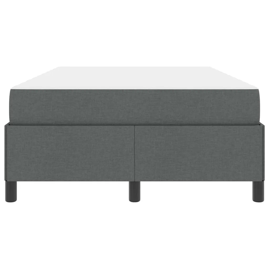Letto a molle Grigio scuro 120 x 190 cm Tessuto